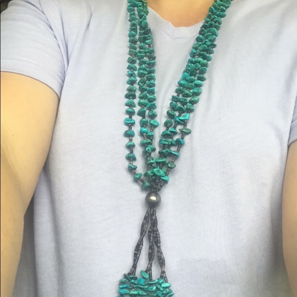 Turquoise necklace.